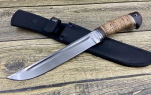 Нож пластун сталь Elmax, рукоять береста (распродажа)  