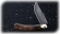 Складной нож Таежник, сталь булат, рукоять накладки карельская береза стабилизированная коричневая