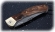 Нож Таежник, складной, сталь булат, рукоять накладки карельская береза стабилизированная коричневая