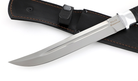 Нож казачий Пластун, сталь 95Х18, рукоять черный граб с дюралью Нож казачий Пластун, сталь 95Х18, рукоять черный граб с дюралью