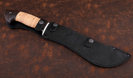 Нож Мачете №10 сталь 95Х18 рукоять береста Нож Мачете №10 сталь 95Х18 рукоять береста