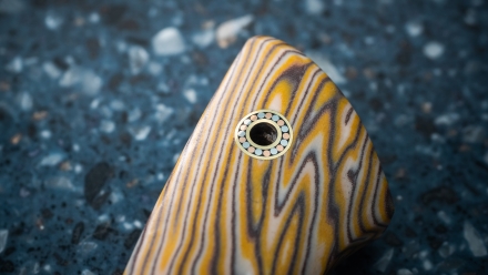 Нож Белуга сталь х12мф рукоять G10 желтая Нож Белуга сталь х12мф рукоять G10 желтая