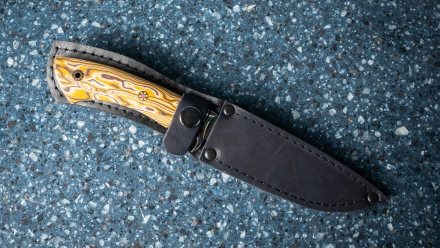 Нож Белуга сталь х12мф рукоять G10 желтая Нож Белуга сталь х12мф рукоять G10 желтая