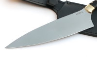 Нож Шеф №13 сталь Elmax рукоять черный граб карельская береза латунь - _MG_60643o.jpg