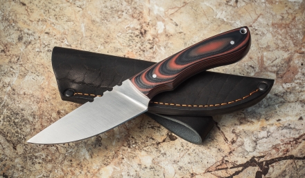 Нож Сурок цельнометаллический сталь elmax G10 красная (Распродажа)