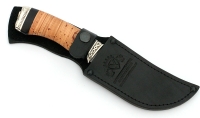 Нож Елец сталь булат, рукоять береста-черный граб, мельхиор - IMG_4612.jpg