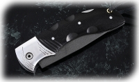 Нож Беркут, складной, сталь Х12МФ, рукоять накладки черный граб с дюралью - Нож Беркут, складной, сталь Х12МФ, рукоять накладки черный граб с дюралью