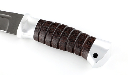 Нож казачий Пластун, сталь Х12МФ, рукоять венге с дюралью Нож казачий Пластун, сталь Х12МФ, рукоять венге с дюралью