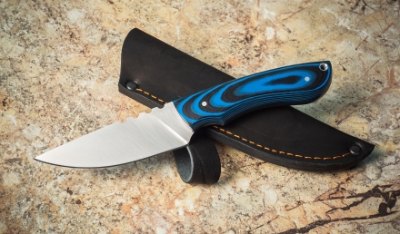 Нож Сурок цельнометаллический сталь elmax G10 синяя (Распродажа) 