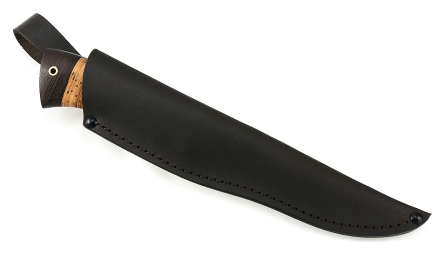 Нож Нептун сталь дамаск полный камень рукоять береста