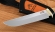 Нож Косуля сталь M390 рукоять карельская береза+черный граб, латунь