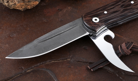 Нож Снайпер 2-х предметный, складной, сталь Х12МФ, рукоять накладки венге Нож Снайпер 2-х предметный, складной, сталь Х12МФ, рукоять накладки венге