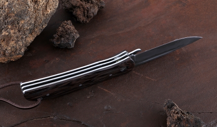 Нож Снайпер 2-х предметный, складной, сталь Х12МФ, рукоять накладки венге Нож Снайпер 2-х предметный, складной, сталь Х12МФ, рукоять накладки венге