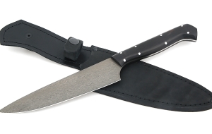 Нож Шеф №5 сталь Х12МФ, рукоять черный граб Нож Шеф №5 сталь Х12МФ, рукоять черный граб