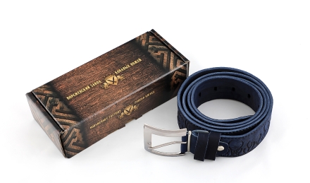 Ремень поясной "Рыбалка" синий Ремень поясной "Рыбалка" синий