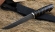 Нож Тритон-2 сталь Х12МФ травление, рукоять кожа наборная черный граб