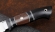 Нож Засапожный Elmax - сатин рукоять карбон венге черный граб