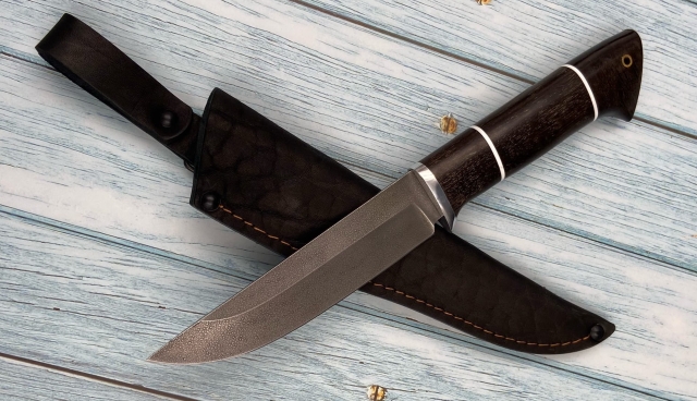 Нож Гриф сталь ХВ5, рукоять черный граб (распродажа) 