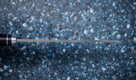 Нож Белуга сталь дамаск рукоять черный граб Нож Белуга сталь дамаск рукоять черный граб