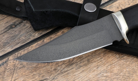 Нож охотничий "Стриж" сталь х12мф рукоять черный граб Нож охотничий "Стриж" сталь х12мф рукоять черный граб