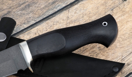 Нож охотничий "Стриж" сталь х12мф рукоять черный граб Нож охотничий "Стриж" сталь х12мф рукоять черный граб