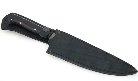 Нож Шеф №8 сталь Х12МФ, рукоять черный граб