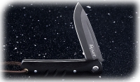 Нож Колибри, складной, сталь булат, рукоять накладки черный граб - Нож Колибри, складной, сталь булат, рукоять накладки черный граб