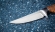 Нож Лютик сталь 95х18 рукоять черный граб и стабилизированная карельская береза янтарь