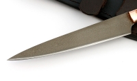 Нож Шеф №7 сталь Х12МФ, рукоять бубинга, венге латунь - _MG_6109.jpg