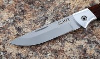 Нож Лиса, складной, сталь Elmax, рукоять накладки коричневый граб - Нож Лиса, складной, сталь Elmax, рукоять накладки коричневый граб