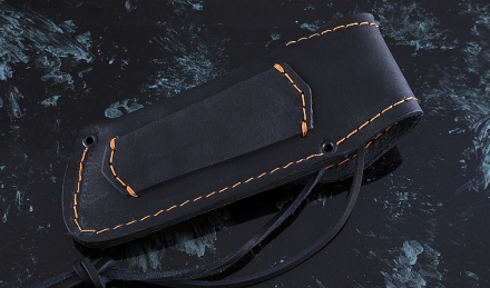 Складной нож Зубр, сталь Х12МФ, рукоять накладки акрил коричневый