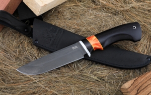 Нож Барракуда сталь Х12МФ, рукоять черный граб акрил Нож Барракуда сталь Х12МФ, рукоять черный граб акрил