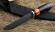Нож Барракуда сталь Х12МФ, рукоять черный граб акрил