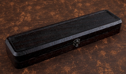 Набор ножей "Матрешка" сталь Х12МФ рукоять акрил черный в шкатулке дерево венге Набор ножей "Матрешка" сталь Х12МФ рукоять акрил черный в шкатулке дерево венге