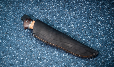 Нож Комар сталь х12мф рукоять береста Нож Комар сталь х12мф рукоять береста