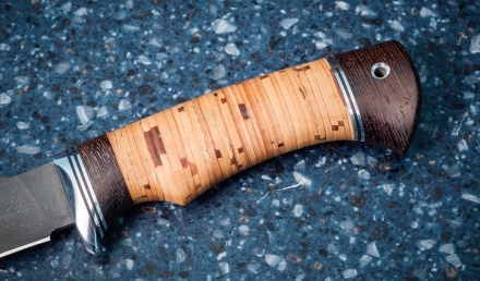 Нож Комар сталь х12мф рукоять береста Нож Комар сталь х12мф рукоять береста