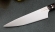 Кухонный нож Шеф №6 сталь 95Х18, рукоять коричневый акрил
