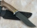 Нож Елец х12мф рукоять карельская береза янтарь кавказский орех (распродажа)