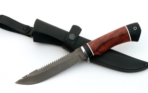 Нож Рыболов-4 сталь Х12МФ, рукоять бубинга-черный граб Нож Рыболов-4 сталь Х12МФ, рукоять бубинга-черный граб