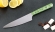 Кухонный нож Шеф №6 сталь 95Х18, рукоять зеленый акрил