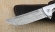 Нож Складной на подшипнике Пчак дамаск нержавеющий, накладки карбон (NEW)