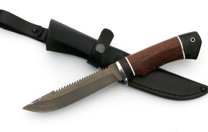 Нож Рыболов-4 сталь Х12МФ, рукоять венге-черный граб Нож Рыболов-4 сталь Х12МФ, рукоять венге-черный граб