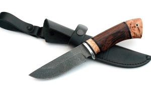 Нож Универсал сталь ХВ-5, рукоять венге-карельская береза Нож Универсал сталь ХВ-5, рукоять венге-карельская береза