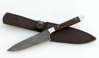 Нож Шеф №6 сталь дамаск рукоять венге, дюраль - IMG_6990.jpg