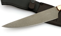 Нож Шеф №8 сталь Х12МФ, рукоять бубинга, венге латунь - _MG_6124.jpg
