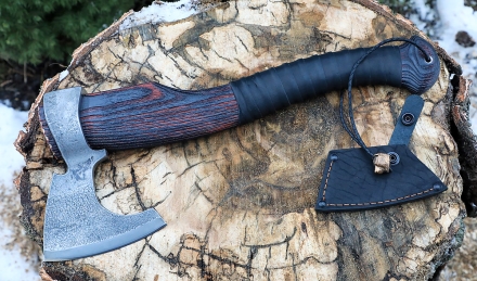 Топор Ермак-12 варка металлов: углерод+ ХВГ ясень брашированный (NEW) Топор Ермак-12 варка металлов: углерод+ ХВГ ясень брашированный (NEW)