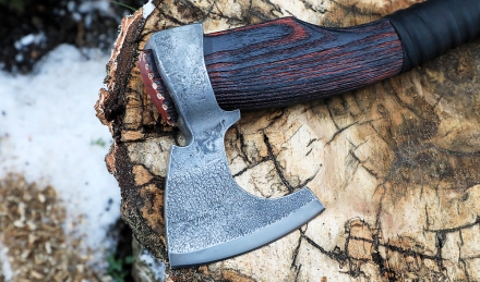 Топор Ермак-12 варка металлов: углерод+ ХВГ ясень брашированный (NEW) Топор Ермак-12 варка металлов: углерод+ ХВГ ясень брашированный (NEW)