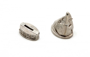 Комплект литья №39 для ножа: гарда и навершие.