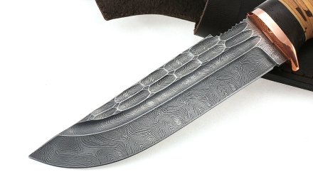 Нож Алтай сталь дамаск-камень Нож Алтай сталь дамаск-камень