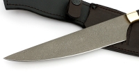 Нож Шеф №8 сталь Х12МФ, рукоять черный граб, латунь - _MG_6116.jpg